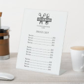 理容師ショッププロフェッショナルサロン価格表 台座サイン (インサイチュ)