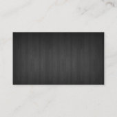 理容師ショッププロフェッショナルダークウッドシルバーシザー 名刺 (裏面)