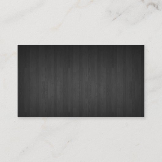 理容師ショッププロフェッショナルダークウッドシルバーシザー 名刺 (裏面)