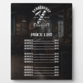 理容師ショッププロフェッショナル美容師価格表 フォトプラーク (正面)