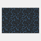 理容師ショップヘアカット美容師ツールギフト ラッピングペーパーシート (正面3)