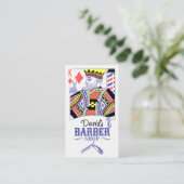 理容師ショップヘアドレスのキング・オブ・ダイヤモンド 名刺 (スタンド正面)