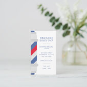 理容師ショップポールサロン理容師名刺 名刺 (スタンド正面)