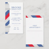 理容師ショップポールサロン理容師名刺 名刺 (正面/裏面)