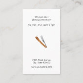 理容師ショップポールハサミ 名刺 (裏面)