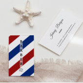 理容師ショップポールプロフェッショナル美容師 名刺