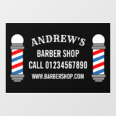 理容師ショップポールヘアサロン事業カスタム ウィンドウサイン (シート)