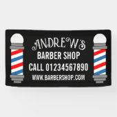 理容師ショップポールヘアサロン事業カスタム 横断幕 (横)