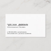 理容師ショップポールロゴ |ヘアカットのツール 名刺 (裏面)