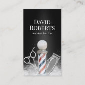 理容師ショップマスター理容師プロフェッショナルバーバーショップ 名刺 (正面)