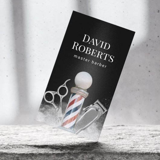 理容師ショップマスター理容師プロフェッショナルバーバーショップ 名刺