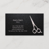 理容師ショップマモダンットブラック美容師 名刺 (裏面)
