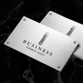 理容師ショップメタルモダン美容師ミニマリスト 名刺