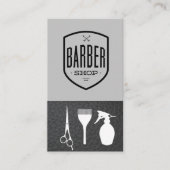 理容師ショップレザー | シェービングブレードの名刺 名刺 (正面)