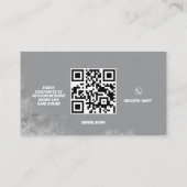 理容師ショップロゴサイングレースモークプロフェッショナル 名刺 (裏面)