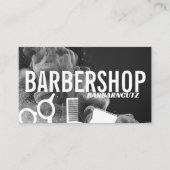 理容師ショップロゴサイングレースモークプロフェッショナル 名刺 (正面)