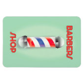 理容師ショップヴィンテージポールサイン マグネット (横)