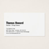 理容師ショップヴィンテージロゴ | レンガ壁 (裏面)