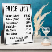 理容師ショップ価格表 フォトプラーク (側面)