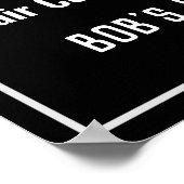 理容師ショップ価格表 ポスター (角)