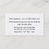 理容師ショップ名刺 名刺 (裏面)