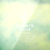 理容師ショップ営業時間 ウィンドウサイン (シート3)