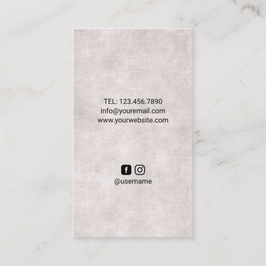 理容師ショップ王室の理容師ポールバーショップヘア 名刺 (裏面)