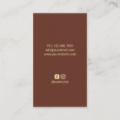 理容師ショップ理容師ポールバーショップレッドブリックヘア 名刺 (裏面)