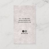 理容師ショップ理容師ポールバーバーショップヴィンテージヘア 名刺 (裏面)