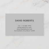 理容師ショップ理容師ポールロゴ美容師ネイビー 名刺 (裏面)