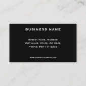 理容師ショップ素朴ロイヤリティパンチカード ロイヤリティカード (裏面)