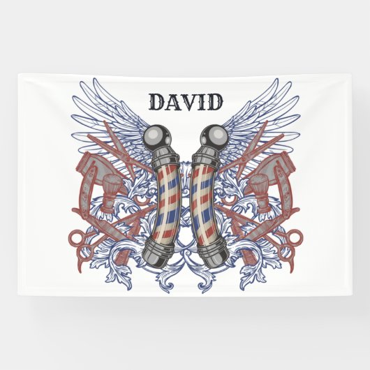 理容師ショップ美容師のパーソナライズ 横断幕 (横)