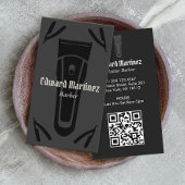 理容師ショップ美容師ストレートカミソリ 名刺