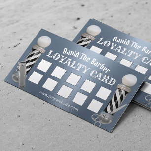 理容師ショップ美容師ダスティブルーメタル ロイヤリティカード
