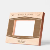 理容師ショップ美容師プロフェッショナルバーバーショップ レーザー彫刻フレーム (左)