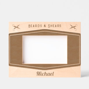 理容師ショップ美容師プロフェッショナルバーバーショップ レーザー彫刻フレーム