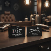 理容師ショップ美容師プロフェッショナルバーバーショップ 名刺