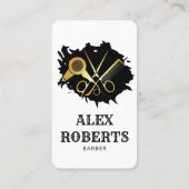 理容師ショップ美容師プロフェッショナルバーバーショップB 名刺 (裏面)