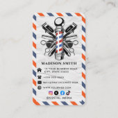 理容師ショップ美容師プロフェッショナルバーバーショップB 名刺 (正面)