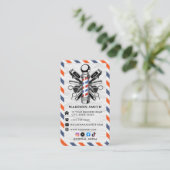 理容師ショップ美容師プロフェッショナルバーバーショップB 名刺 (スタンド正面)