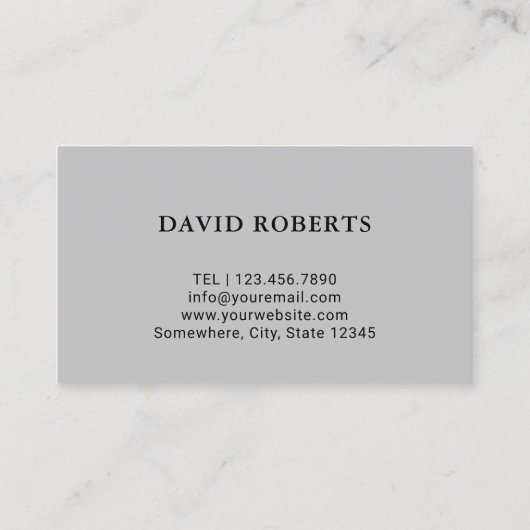 理容師ショップ美容師ミニマル理容師ポール 名刺 (裏面)