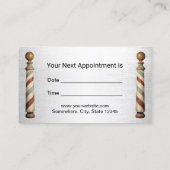 理容師ショップ美容師モダンシルバーアポイントメント 予約カード (裏面)