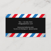 理容師ショップ美容師3シザーバーショップ 名刺 (裏面)