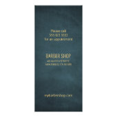 理容師ショップ金ゴールドネイビーエレガントサービスリスト ラックカード (裏面)