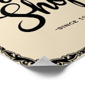 理容師ショップ1902年ヴィンテージポスターアートプリント ポスター (角)