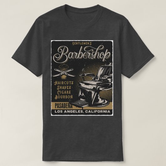 理容師ショップ3 1 Tシャツ (デザイン正面)