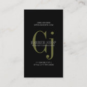 理容師ショップ、サロン名刺 名刺 (裏面)