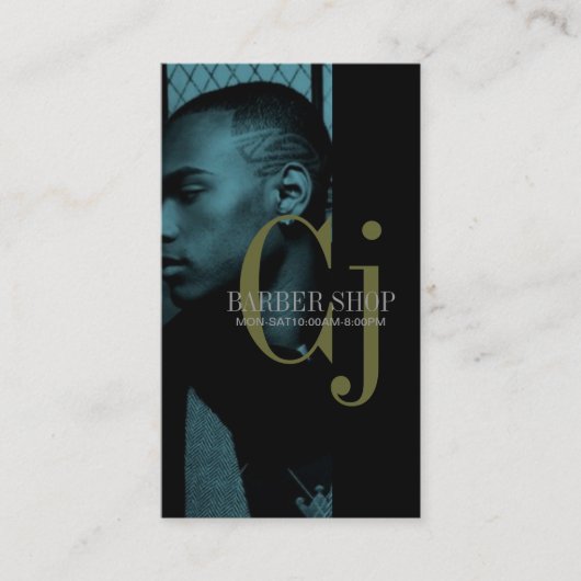 理容師ショップ、サロン名刺 名刺 (正面)