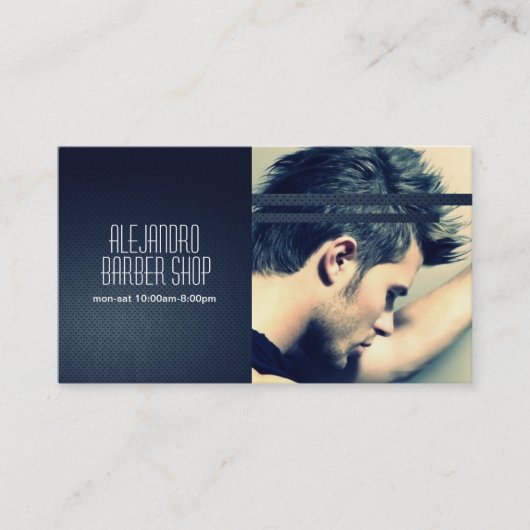 理容師ショップ、サロン名刺 名刺 (正面)