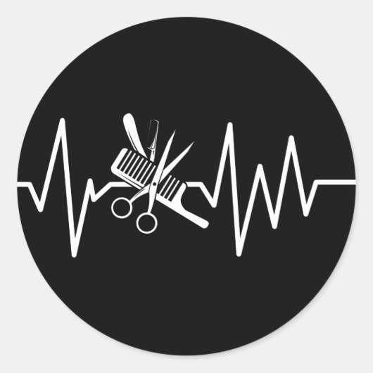 理容師ショップ – 理容師はさみ櫛ハートビートクラス ラウンドシール (正面)